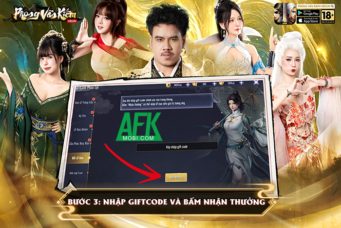 Tổng hợp gift code game Phong Vân Kiếm Origin mới nhất trong tháng