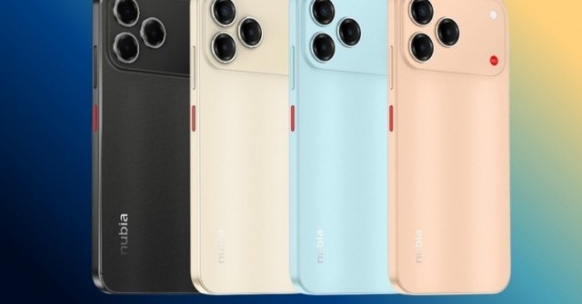 Nubia V80 Design ra mắt với mặt lưng y hệt iPhone 17 Pro, giá 2,6 triệu đồng