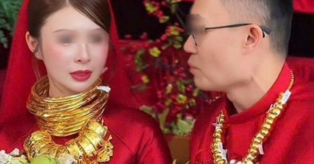 Đám cưới của cô dâu ở xã Sông Đốc, tỉnh Cà Mau gây 