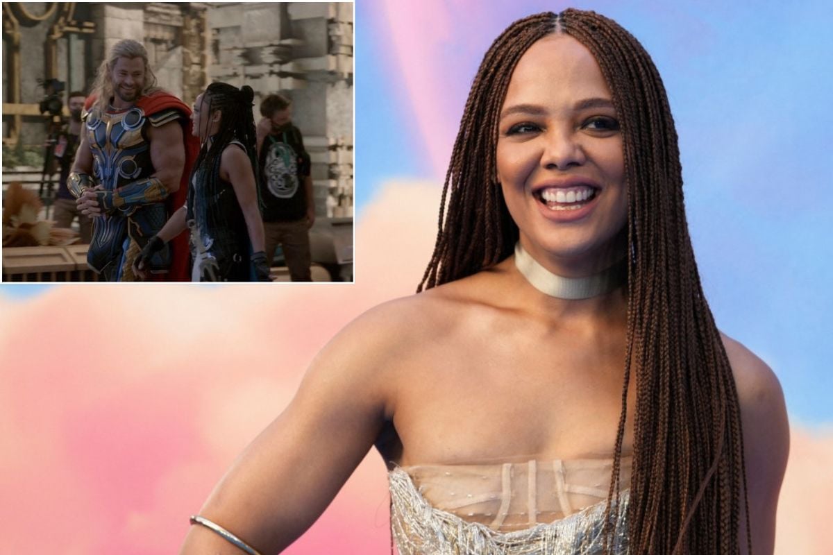 Thầm Sấm Chris Hemsworth Bị Bạn Diễn Tessa Thompson Trêu Là Em Bé Cơ Bắp
