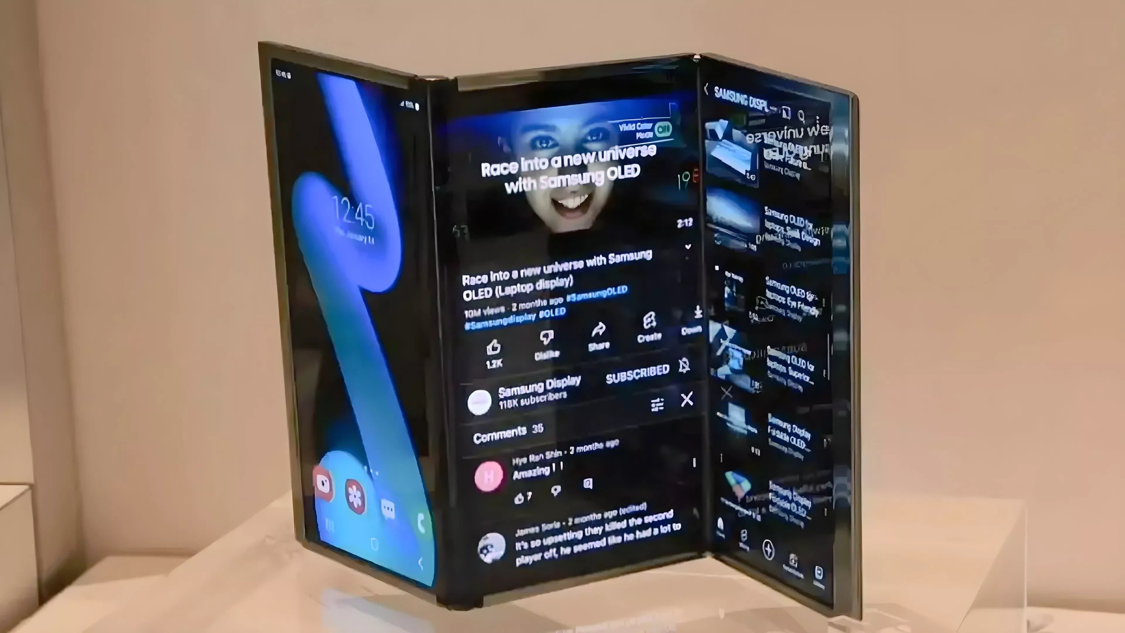 Samsung Galaxy Z TriFold lộ diện: màn hình như iPad, ra mắt vào tháng 12