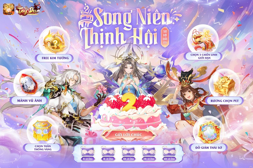 Tây Du VNG tròn 2 tuổi: Mừng sinh nhật bằng loạt sự kiện và Big Update