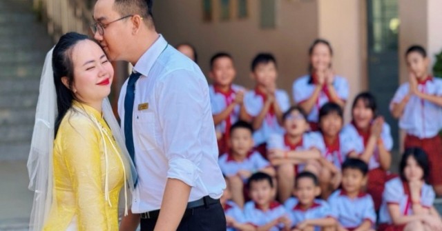 Chú rể Đồng Nai tiết lộ hậu trường bộ ảnh ‘Thầy cô cưới nhau’ gây sốt mạng