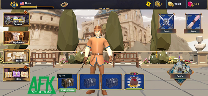 Thể hiện kỹ năng trong những trận đấu cận chiến 1v1 với Sword Fight: Knight Arena Game
