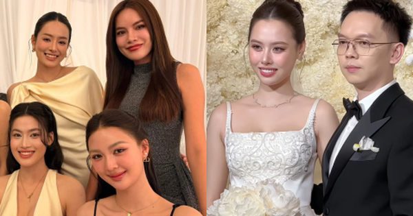 Đám cưới Á hậu Tâm Như và chồng doanh nhân: Cô dâu khóc nức nở, Khánh Vân, Ngọc Châu và dàn sao Việt đổ bộ