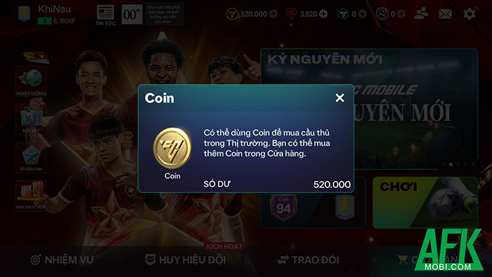Tổng hợp các cách mà game thủ có thể cày Coin trong EA Sports FC Mobile Vietnam