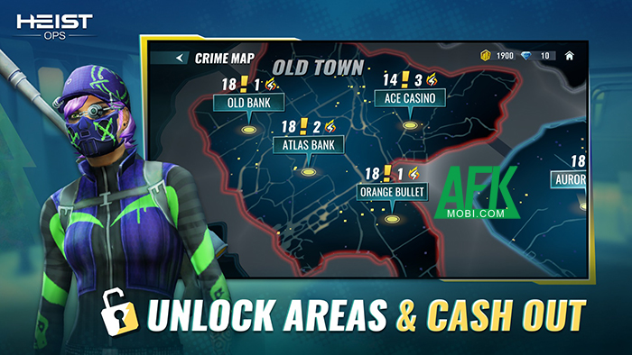 Thực hiện những phi vụ cướp đầy táo bạo trong game Heist-Ops: Top-down Shooter