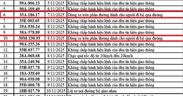 69 chủ xe dừng, đỗ không đúng quy định sau nhanh chóng nộp phạt nguội theo Nghị định 168