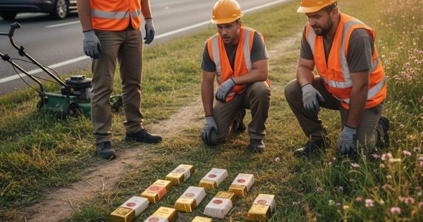 Công nhân phát hiện 8 thỏi vàng khi đang cắt cỏ: Cảnh sát vào cuộc, giá trị ước tính hơn 900 triệu đồng