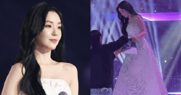 Cú ngã điếng người của nữ thần đẹp nhất showbiz: Pha xử lý vô cùng chuyên nghiệp trên sân khấu của chủ nhân