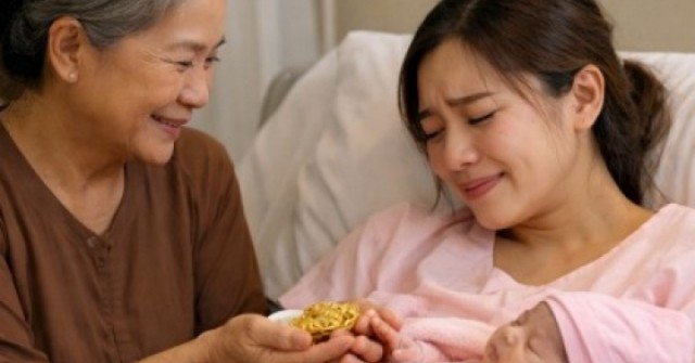 Ngày tôi sinh, chiếc túi vải mẹ chồng trao ngay ở bệnh viện khiến tôi bật khóc