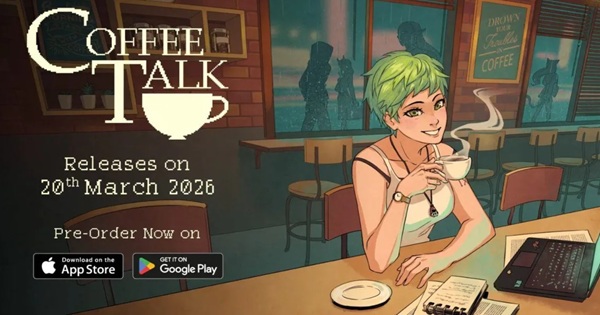 Coffee Talk – Ly cà phê ấm áp giữa đêm Seattle huyền ảo sắp cập bến mobile ngày 20/3/2026