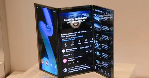 Thông tin mới nhất về điện thoại gập ba sắp ra mắt của Samsung