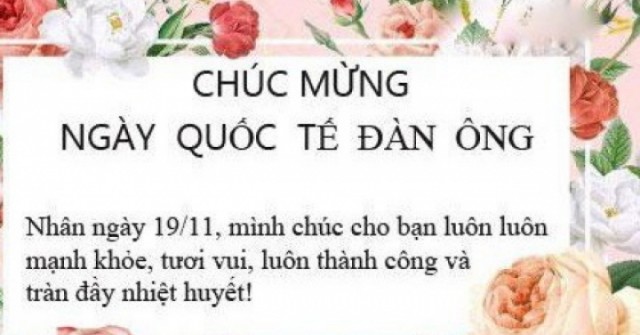 Những mẫu thiệp chúc mừng ngày Quốc tế Đàn ông 19/11 đẹp nhất 2025