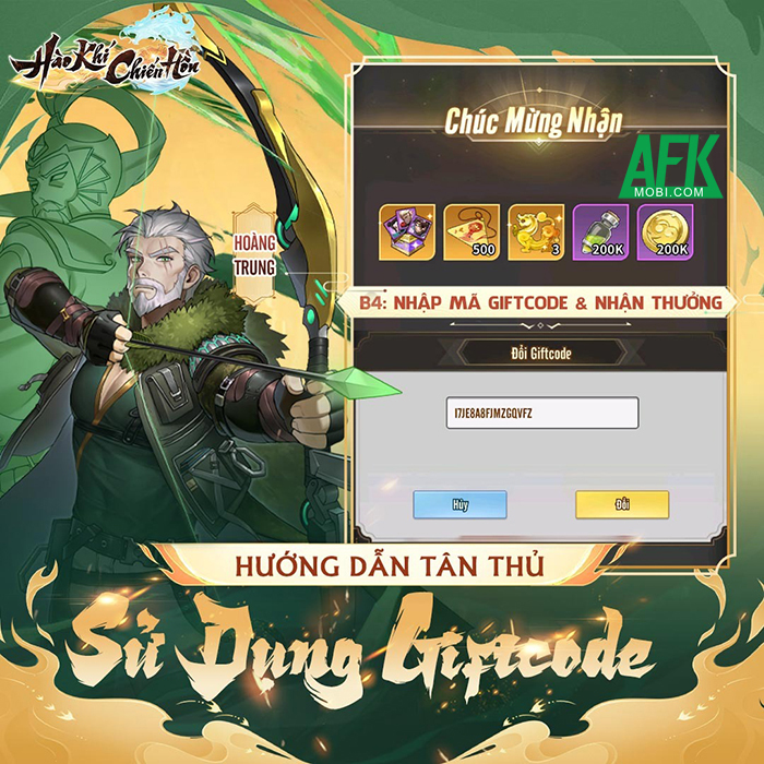 Tổng hợp gift code game Hào Khí Chiến Hồn mới nhất trong tháng