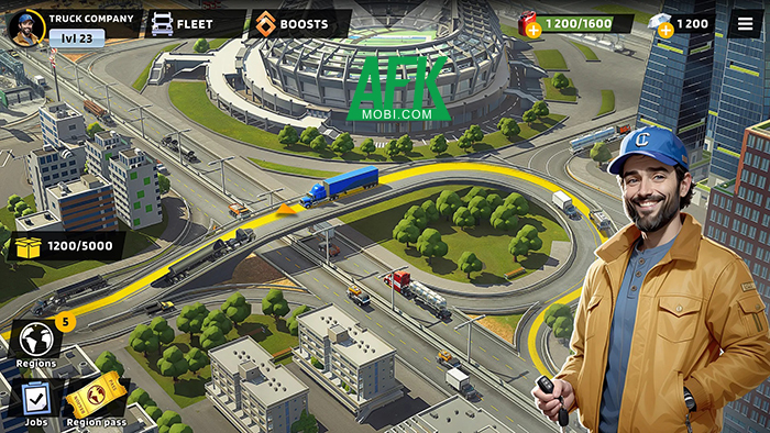 Gầy dựng một công ty vận tải của riêng bạn trong game Highway Heroes: Truck Garage