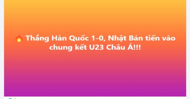 Cảm xúc đa chiều của dân mạng Việt Nam khi U23 Nhật Bản thắng U23 Hàn Quốc