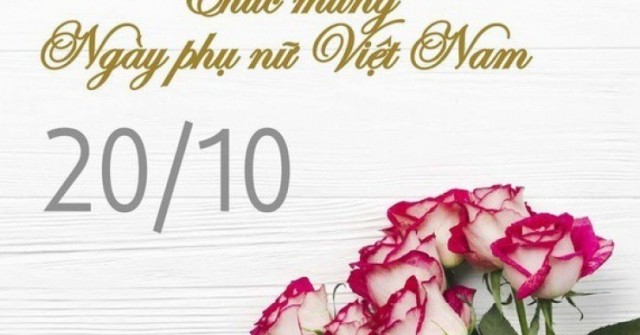 Những mẫu thiệp chúc mừng ngày Phụ nữ Việt Nam 20/10 đẹp nhất