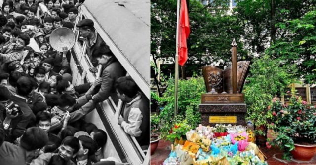 Tượng đài tri ân thế hệ giảng viên, sinh viên gác bút nghiên lên đường chiến đấu