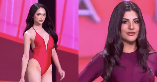 Bán kết Miss Universe: Hương Giang trình diễn cực bốc lửa, 1 thí sinh mặc kín mít thi bikini