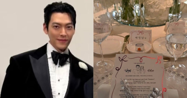Rò rỉ ảnh hiếm của chú rể Kim Woo Bin, thực đơn tiệc cưới và quà tặng khách sang xịn gây choáng