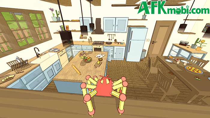 Điều khiển chú nhện nhỏ dọn dẹp ngôi nhà to lớn trong game A Webbing Journey