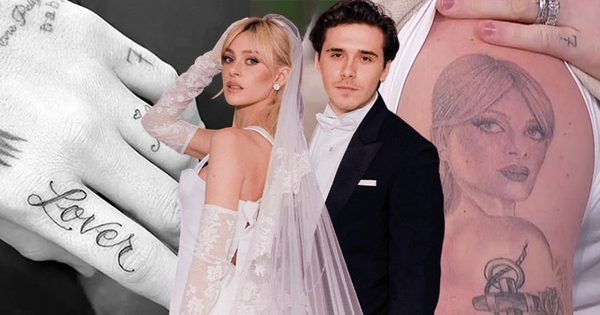 70 hình xăm của Brooklyn Beckham đều liên quan đến vợ