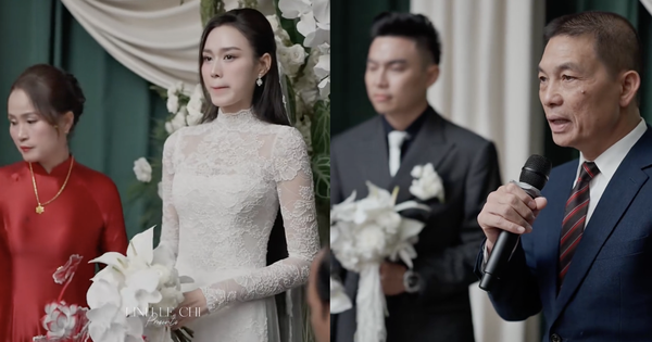 Chủ tịch tập đoàn Sơn Hải xin phép được đón con dâu, chồng Đỗ Hà đứng sau có biểu cảm thế này