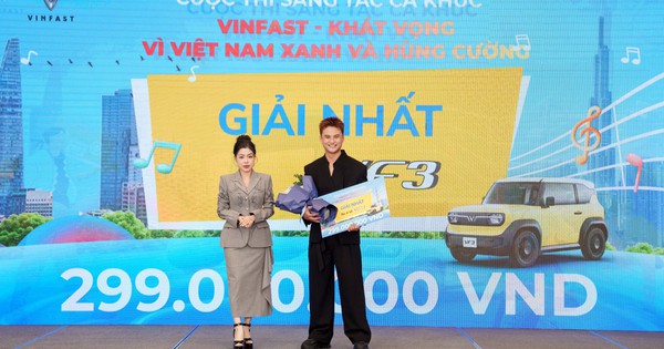 Tác giả chiến thắng cuộc thi sáng tác ca khúc VinFast tiết lộ lí do ra đời khó tin của bài hát giành giải Nhất