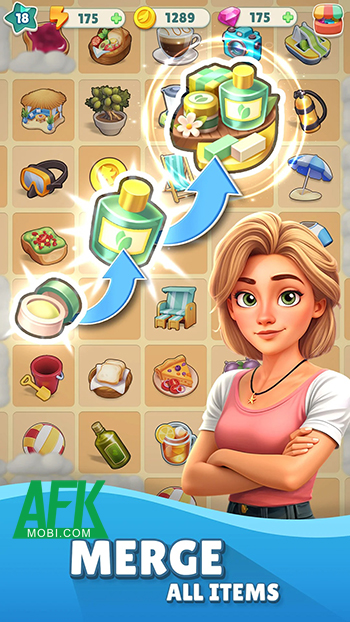 Khôi phục lại vẻ đẹp cho một hòn đảo trong game Cozy Coast: Merge Adventure