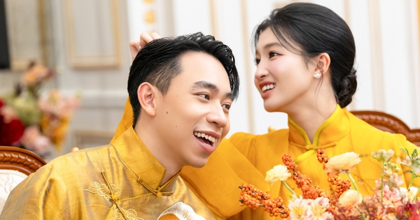 Hé lộ bên trong lễ hằng thuận của Phương Nhi và Minh Hoàng: Rước dâu bằng xe VF9 mui trần, cặp đôi tình tứ không rời