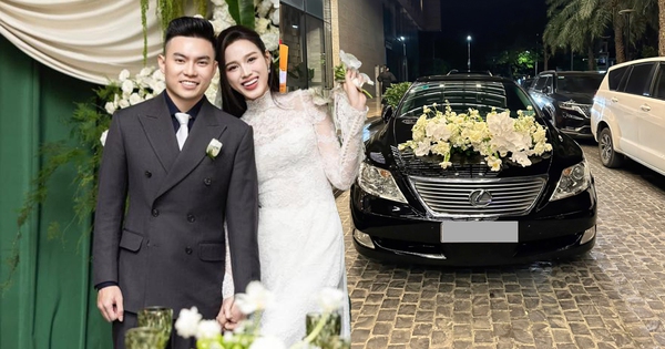 Dàn xe đón dâu bạc tỷ trong lễ cưới Hoa hậu Đỗ Hà và doanh nhân Viết Vương