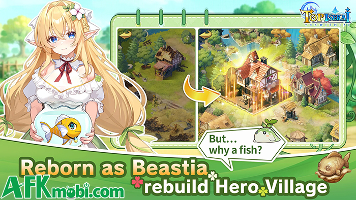 Chuyển sinh thành cá với trọng trách gầy dựng lại một ngôi làng tại game Top Isekai