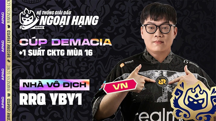 Tuyển thủ Việt Nam YBY1 vô địch Demacia Cup DTCL Mùa 16 Esports