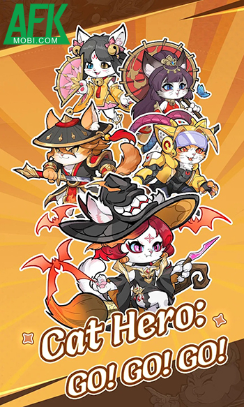 Cat Hero: GO game thẻ tướng idle với một thế giới Tam Quốc lấy chủ đề mèo
