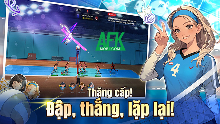 Gầy dựng đội bóng chuyền nữ của bản thân mình trong game Volley Girls: Volleyball SPIKE