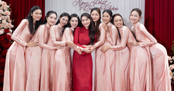 Đám cưới Á hậu Quỳnh Châu: Hé lộ sính lễ nhà thiếu gia, dàn bê tráp toàn người đẹp Vbiz!
