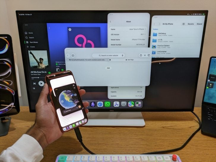 iPhone 17 Pro Max bị hack để chạy iPadOS: Lộ khả năng hoạt động như máy Mac khi kết nối màn hình ngoài