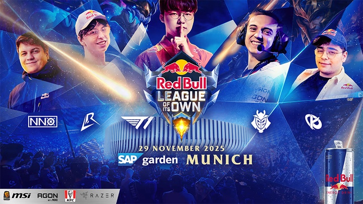 Lịch thi đấu Red Bull League of Its Own 2025: T1 đối đầu LMHT châu Âu