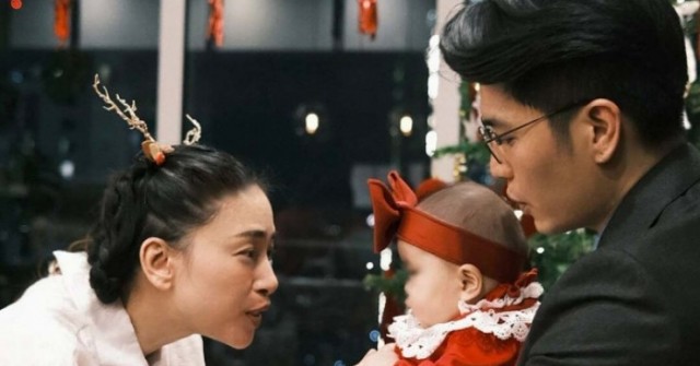 Vợ chồng Ngô Thanh Vân mở tiệc mừng Noel đầu bên con gái