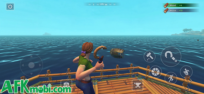 Sinh tồn trên chiếc bè trôi nổi giữa đại dương trong game Raft Multiplayer: Survival