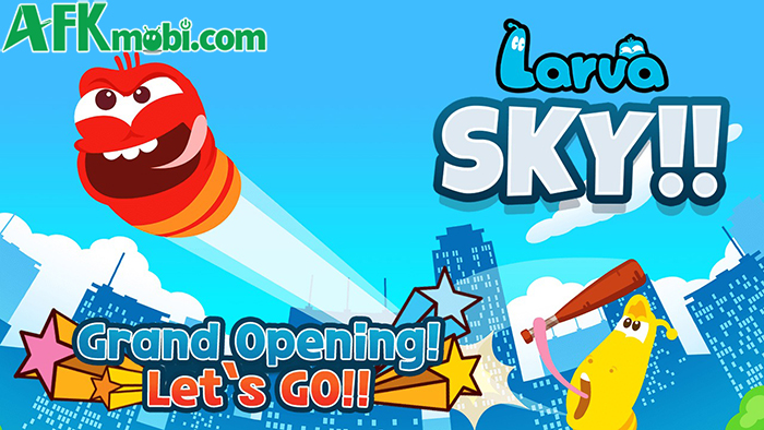 Larva SKY cho người chơi đánh chú ấu trùng Red phóng đi xa hết mức có thể