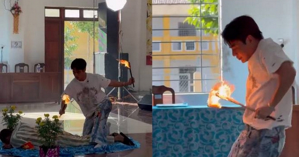 Lê Dương Bảo Lâm múa lửa ở trại giam, phản ứng của 1 phạm nhân gây chú ý
