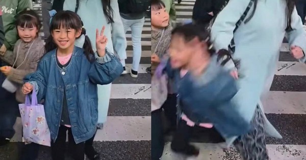 Clip 11 giây khiến 9 triệu người phẫn nộ: Bé gái đang hớn hở chụp ảnh kỷ niệm tại ngã tư Shibuya nổi tiếng thì bị người phụ nữ xô ngã đầy ác ý