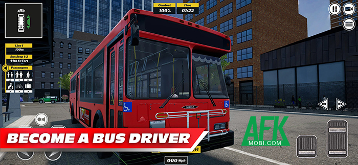 Đảm nhận vai trò là một tài xế xe buýt tại game mô phỏng BUS Simulator PRO Urban Rivals