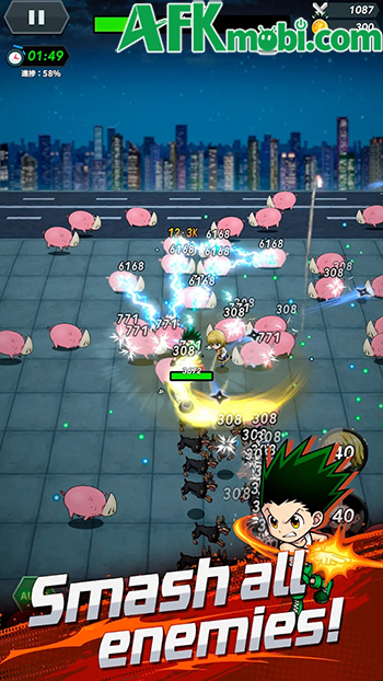 HUNTER x HUNTER NEN x SURVIVOR game hành động sinh tồn roguelike đơn giản