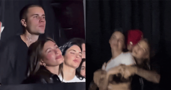 5 giây để lộ hành động nhạy cảm của vợ chồng Justin Bieber và Kendall Jenner