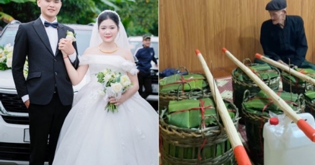 Chú rể người Tày đem 24 cặp bánh chưng, bánh giầy đi hỏi vợ 'gây sốt' mạng