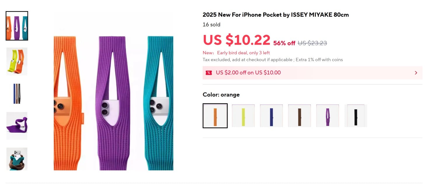 iPhone Pocket vừa ra mắt đã có hàng nhái: Giá chỉ 10 USD, rẻ hơn 93% so với bản chính hãng