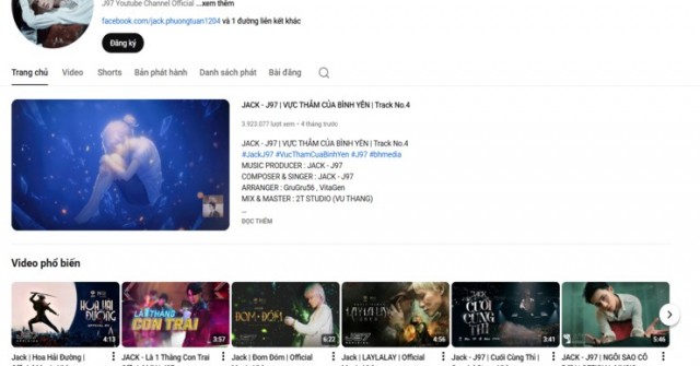 Jack - J97 có lượt theo dõi 